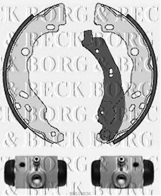 BORG & BECK bbs1083k -  Комплект тормозных колодок